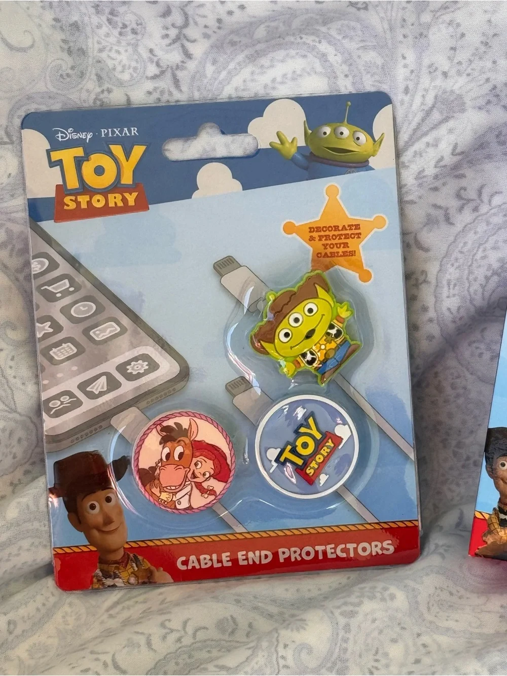 Toy Story Jessie Wireless Mouse and Cable Protectors - White/Blue